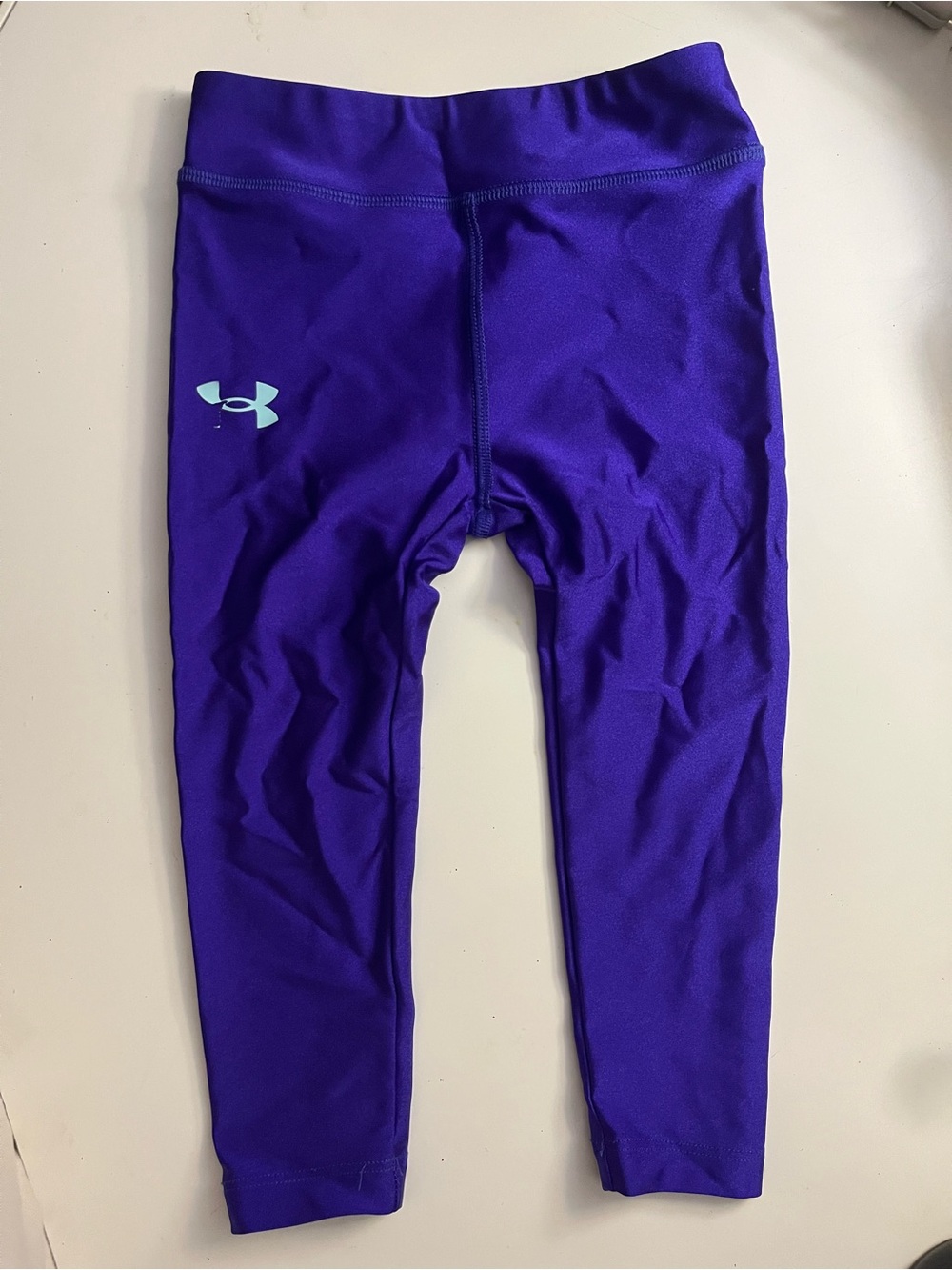 Under Armour Girls Purple Performance Leggings
